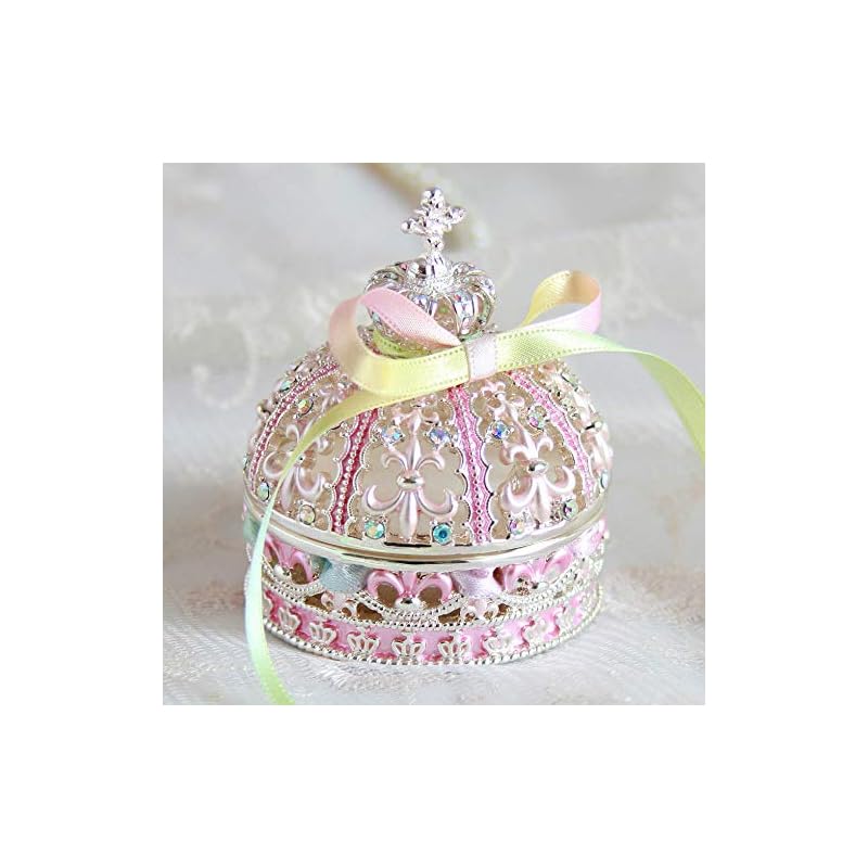 リボン付き クラウン ピィアース 各色 【ピィアースより直接仕入れショップ】 (シルバーピンク) リボン付き クラウン ピィアース 各色 【ピィアースより直接仕入れショップ】 (シルバーピンク)