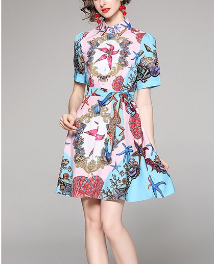 レトロプリント ワンピース エスニック ショートディスカウント メンズライク マニッシュ ラブリー レトロプリント ワンピース エスニック ショートディスカウント メンズライク マニッシュ ラブリー
