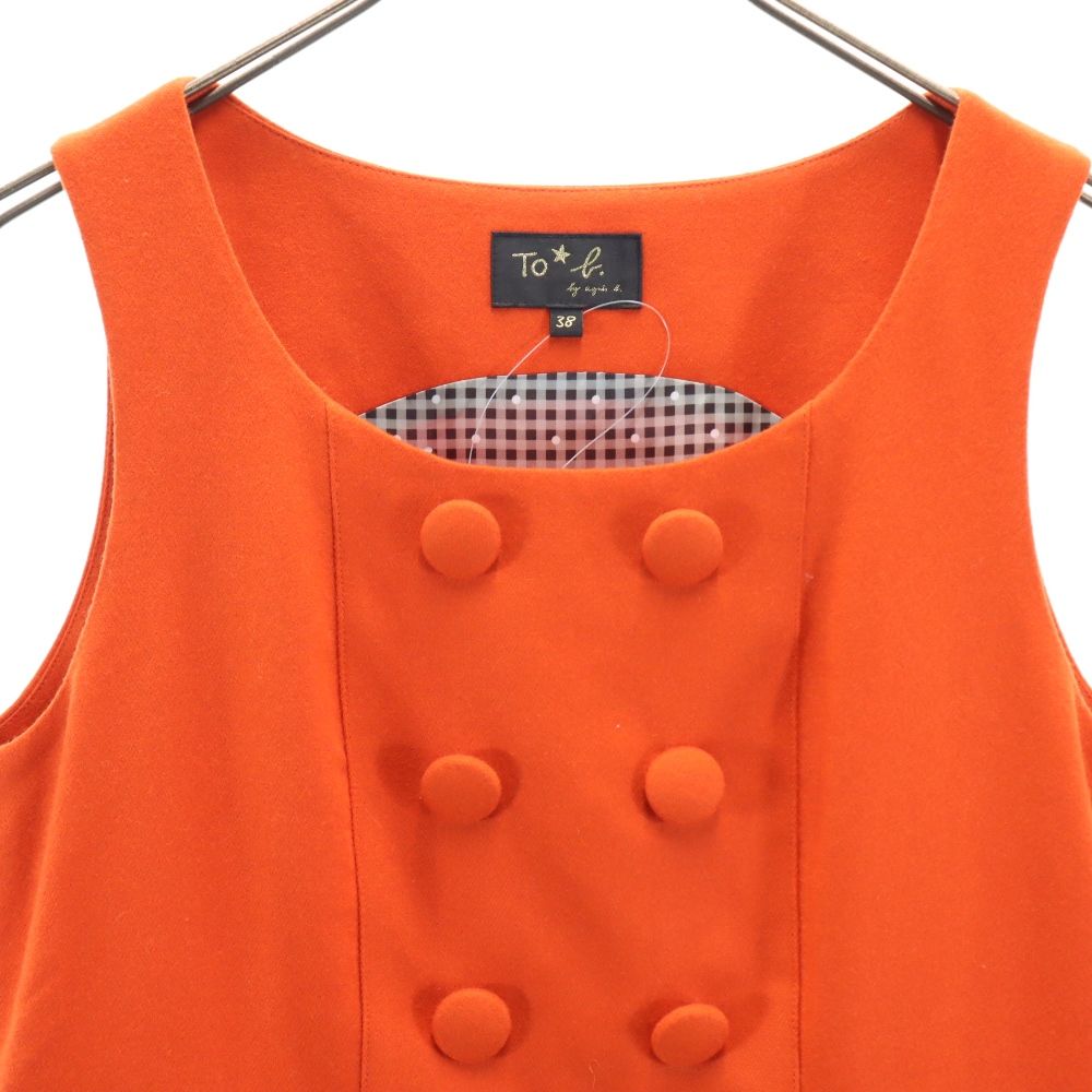 未使用 トゥービーバイアニエスベー ノースリーブ ワンピース 38 オレンジ系 To b. by agns b サイドジップ レディース 未使用 トゥービーバイアニエスベー ノースリーブ ワンピース 38 オレンジ系 To b. by agns b サイドジップ レディース