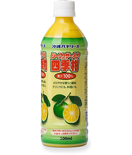 沖縄バヤリース シークヮサー入り四季柑100%(500ml) 6本セット 沖縄バヤリース シークヮサー入り四季柑100%(500ml) 6本セット