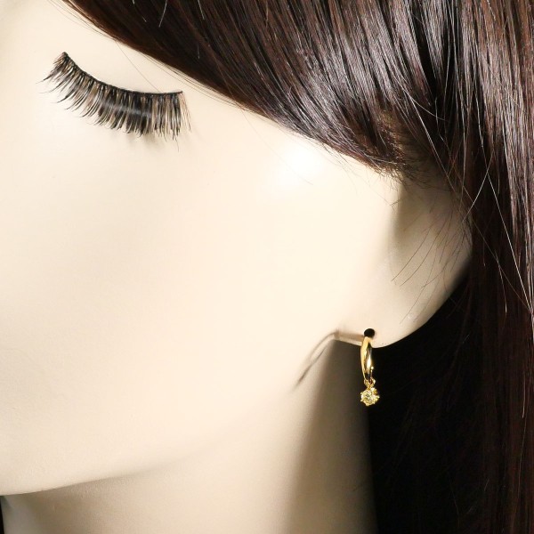 K18 18金 YG イエローゴールド ピアス イエローダイヤ 0.15×2 ジュエリー 中古 K18 18金 YG イエローゴールド ピアス イエローダイヤ 0.15×2 ジュエリー 中古