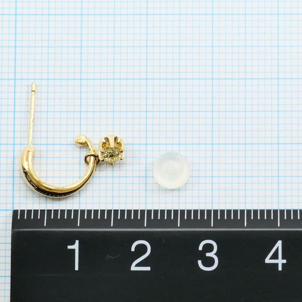 K18 18金 YG イエローゴールド ピアス イエローダイヤ 0.15×2 ジュエリー 中古 K18 18金 YG イエローゴールド ピアス イエローダイヤ 0.15×2 ジュエリー 中古