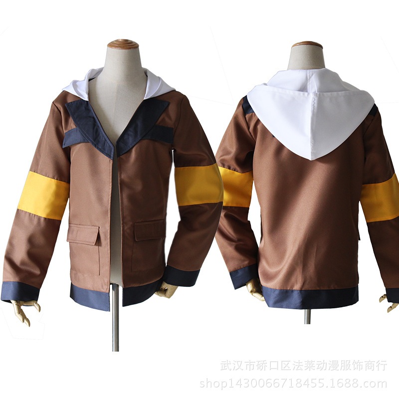 在庫あり ボルトロン 伝説の守護者 セイントランス コスプレ衣装 ジャケット グレー ショートコート 衣装 男性