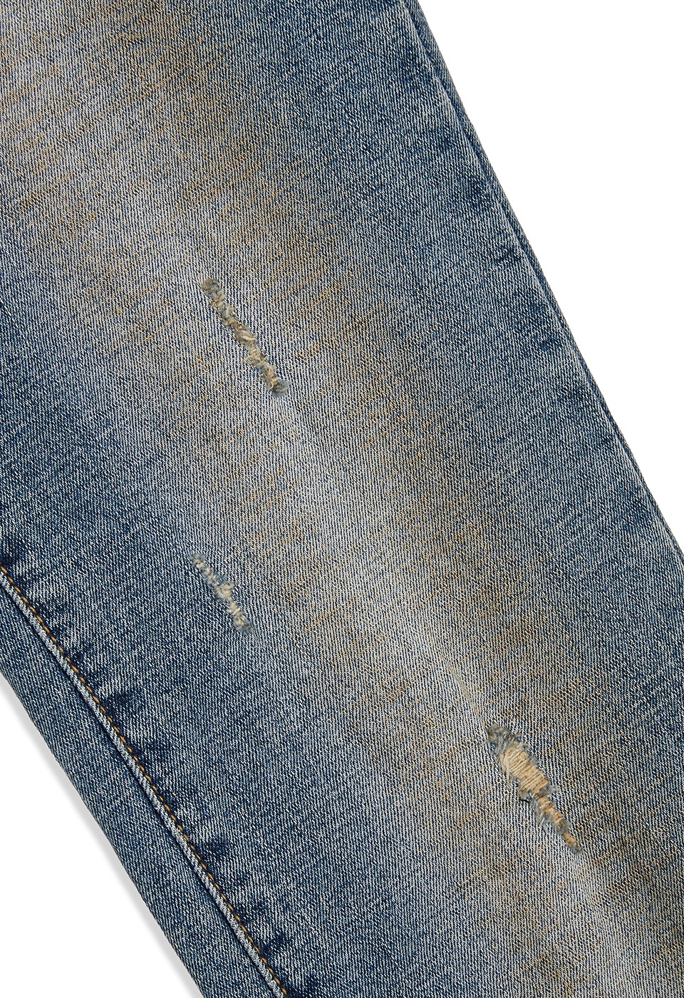 【OPEN YY】ZIP SLIT SKINNY JEANS BLUE Denim