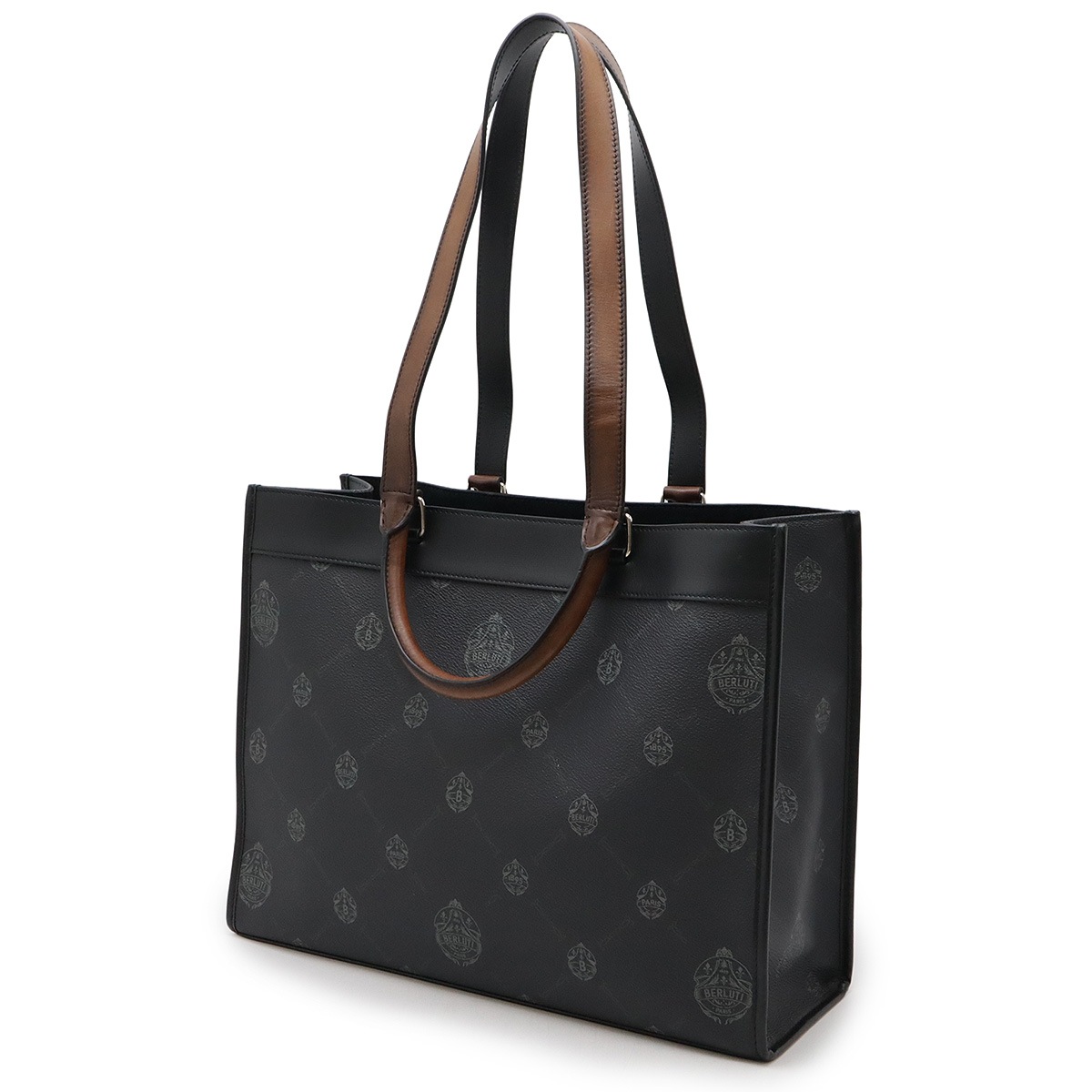 ウリス スモール トートバッグ 2WAY ビジネスバッグ 肩掛け PVC レザー ブラック 黒 ブラウン