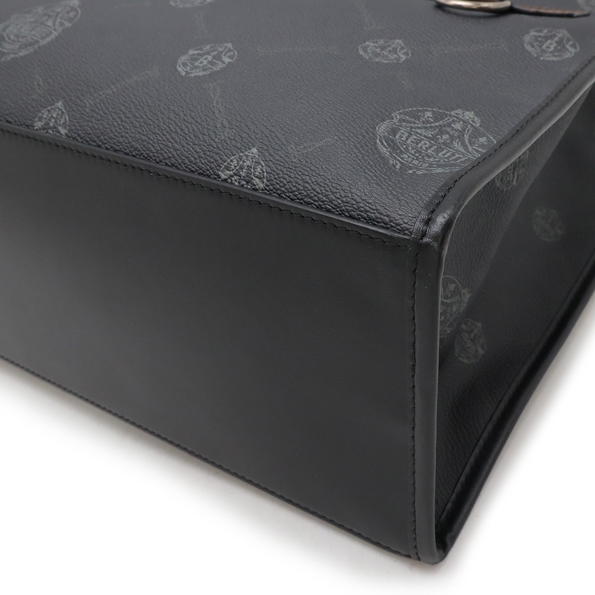 ウリス スモール トートバッグ 2WAY ビジネスバッグ 肩掛け PVC レザー ブラック 黒 ブラウン