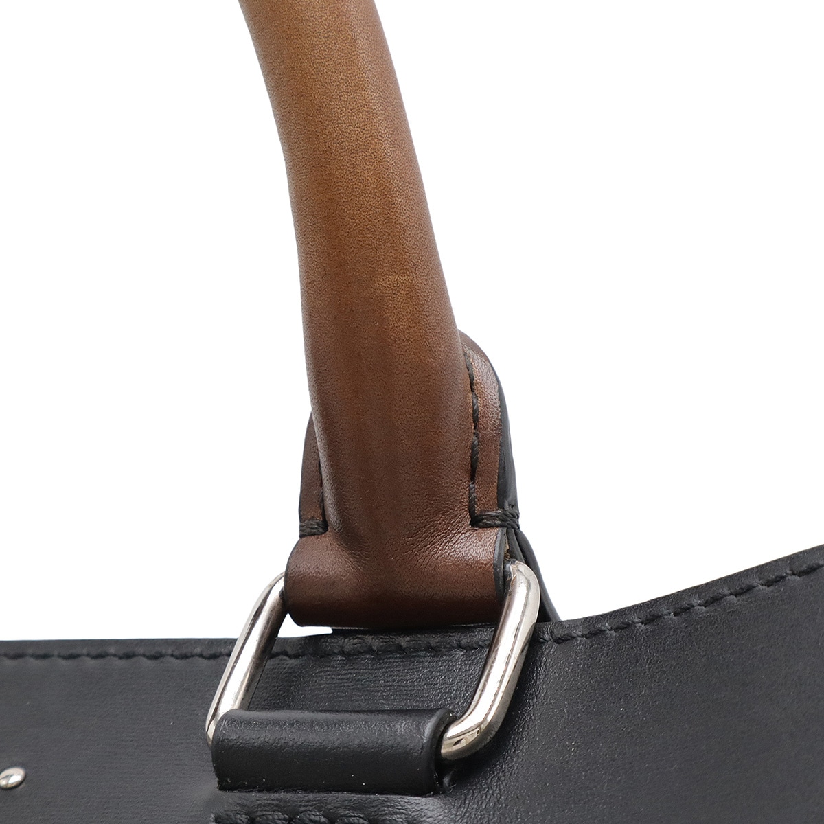 ウリス スモール トートバッグ 2WAY ビジネスバッグ 肩掛け PVC レザー ブラック 黒 ブラウン