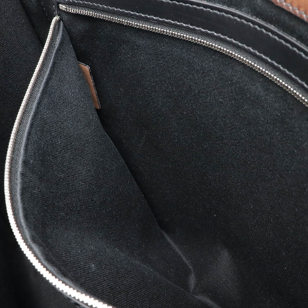 ウリス スモール トートバッグ 2WAY ビジネスバッグ 肩掛け PVC レザー ブラック 黒 ブラウン