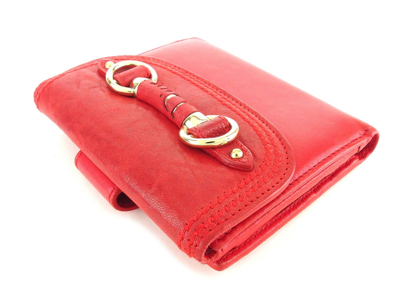 二つ折り財布 レッド レディース 中古 二つ折り財布 レッド レディース 中古