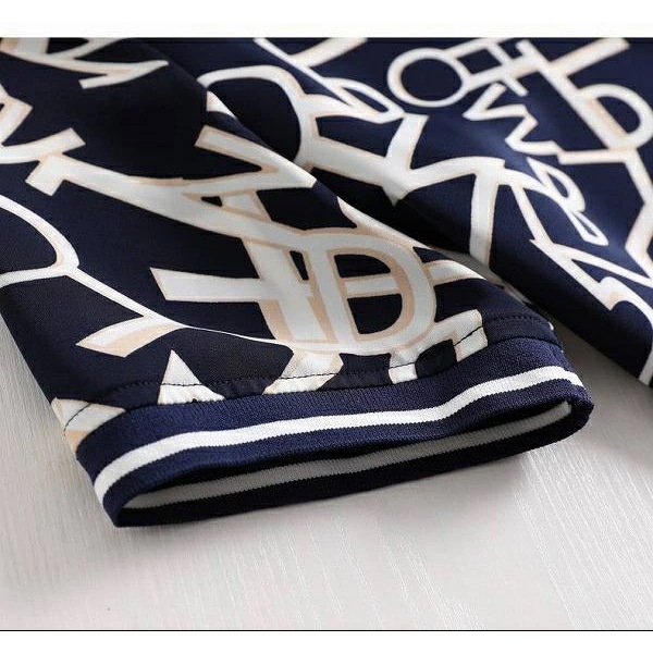 人気 プリント柄ワンピース ネイビー系プリント ローウエスト マーメイドライン ひざ下丈 半袖 ほっそり効果大通勤通学女子会20代30代40代50代60代op-2409-14 人気 プリント柄ワンピース ネイビー系プリント ローウエスト マーメイドライン ひざ下丈 半袖 ほっそり効果大通勤通学女子会20代30代40代50代60代op-2409-14