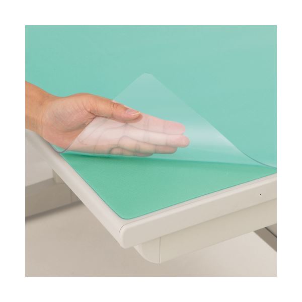 ライオン事務器 デスクマット再生オレフィン製 ノングレア仕上 ダブル（グレーフェルト付） 1045×715×1.5mm No.5-FR1枚 ライオン事務器 デスクマット再生オレフィン製 ノングレア仕上 ダブル