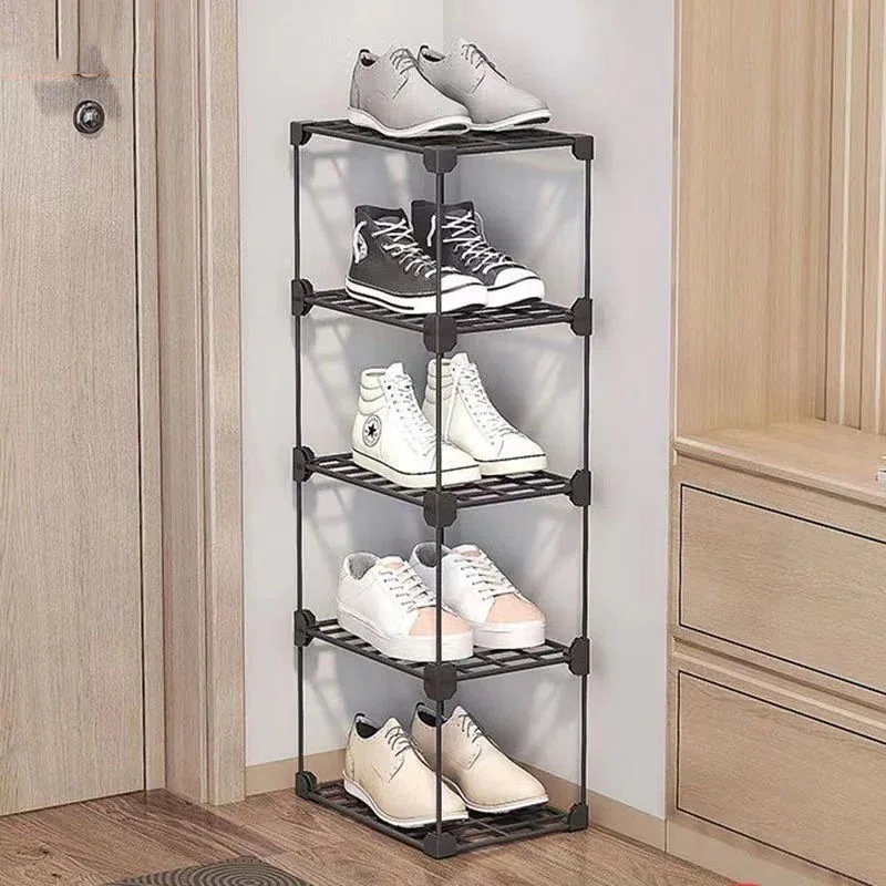ドアのシンプルな錬鉄の靴ラック小さな隙間超狭い廊下寮の靴収納コーナーの靴のキャビネット ドアのシンプルな錬鉄の靴ラック小さな隙間超狭い廊下寮の靴収納コーナーの靴のキャビネット