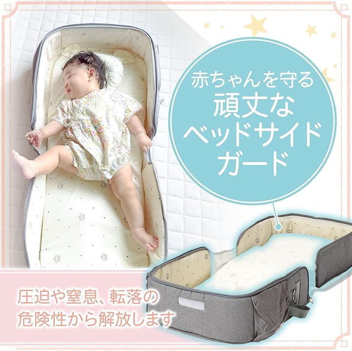 ココリズム ベッドインベッド ベビーベッド クーファン 現役保育士監修 ポータブル 折りたたみ式 寝返り防止 新生児 携帯型ベビーベッド( ブラック, ベビーベッド) ココリズム ベッドインベッド ベビーベッド クーファン 現役保育士監修 ポータブル 折りたたみ式 寝返り防止 新生児 携帯型ベビーベッド( ブラック, ベビーベッド)