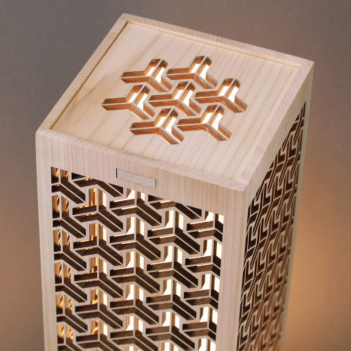 日本灯 輝 毘沙門亀甲 おしゃれなLEDスタンドライト 置き型照明 和風照明 インテリア 和柄 寝室 一人暮らし 和室 寝室