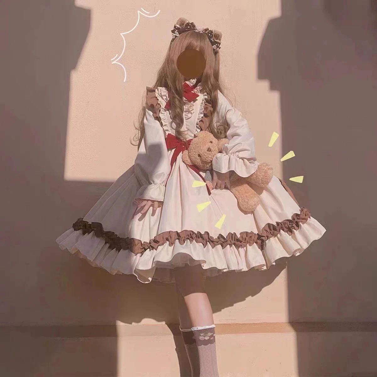 ロリータOPロリータレトロロリータ洋ロリータワンピース秋冬かわいい韓国ファッションッ ロリータOPロリータレトロロリータ洋ロリータワンピース秋冬かわいい韓国ファッションッ
