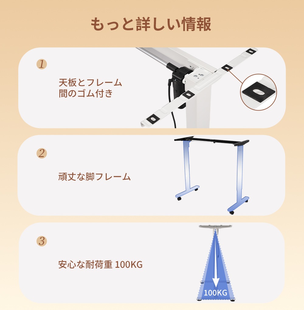 【国内発送】145電動昇降デスク用フレーム メモリ機能付き スタンディングデスク 幅100cm~140cmの天板に対応 電動で上下昇降するデスク専用フレーム 電動 昇降式デスク キャスター付き 上下自 【国内発送】145電動昇降デスク用フレーム メモリ機能付き スタンディングデスク 幅100cm~140cmの天板に対応 電動で上下昇降するデスク専用フレーム 電動 昇降式デスク キャスター付き 上下自