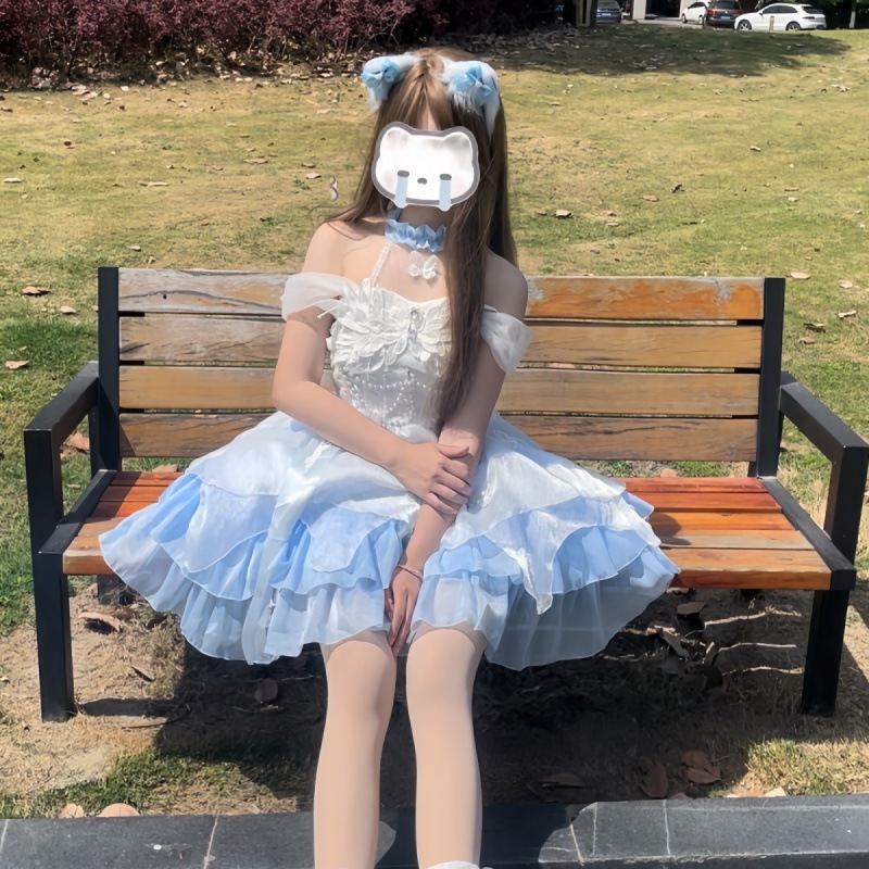 [新作追加] 大人気アメリカンハロウィンロリータ ロリータ ヴィンテージ・キャッスル ブラック ロリータ ブラウス ストライプスカート ツーピース コスプレ コスチューム ワンピース