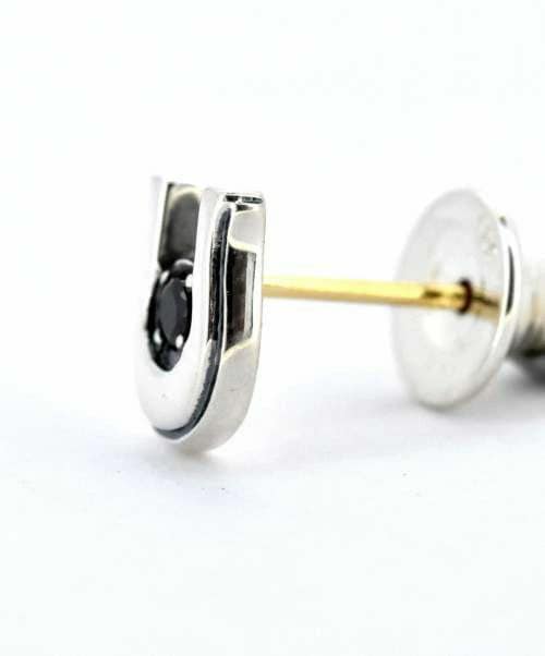 ピアス メンズ ラックスタッズピアス SV925 LH-01EA0541 メンズピアス 片耳用 1点売り クリスマス 誕生日 プレゼント ギフト 彼氏 【ネコポス】