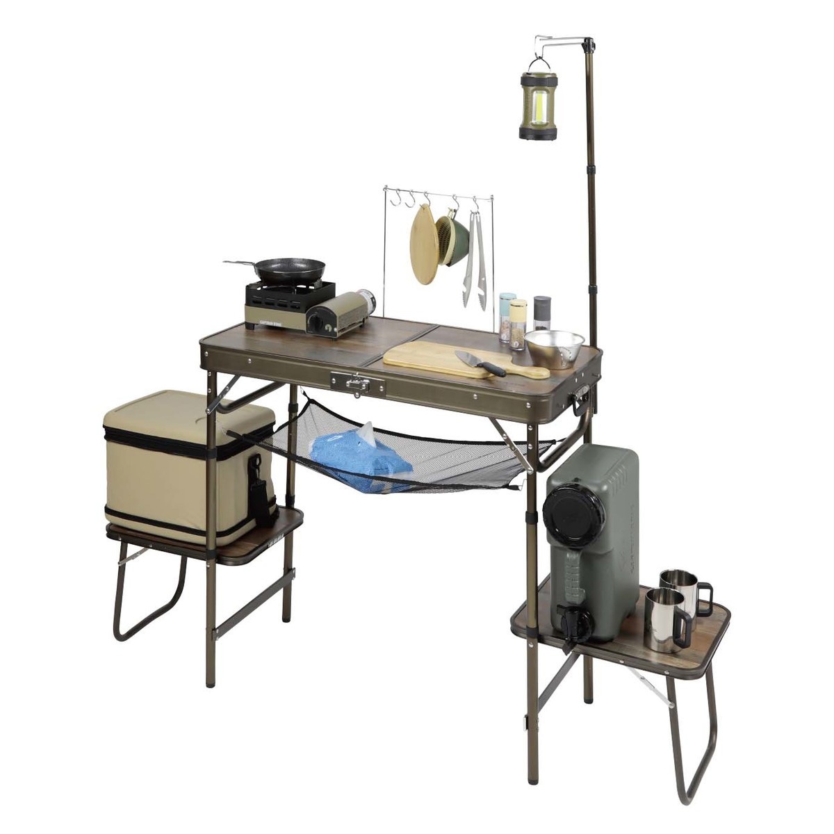 キャプテンスタッグ ビストロ ぴったりキッチンテーブル UC-588 アウトドア テーブル サイドテーブル付 コンパクト収納 キャンプ CAPTAIN STAG キャプテンスタッグ ビストロ ぴったりキッチンテーブル UC-588 アウトドア テーブル サイドテーブル付 コンパクト収納 キャンプ CAPTAIN STAG