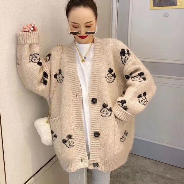 Qoo10] ディズニー ミッキー ニット レディース