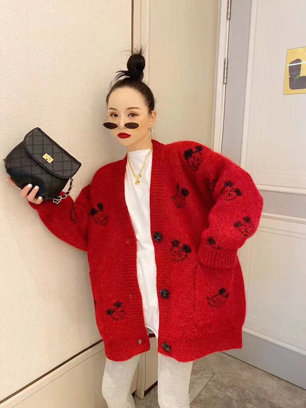 Qoo10] ディズニー ミッキー ニット レディース