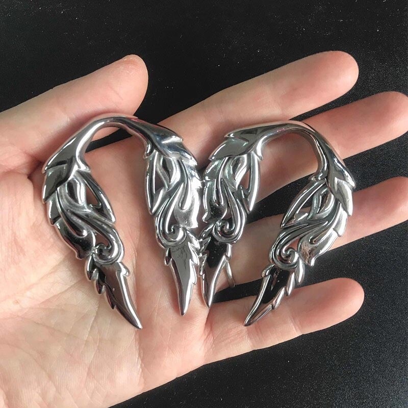 ボディピアス スワントライバルフック ステンレス ゲージ2G 白鳥 個性的 ラージホール 男性 女性 太い U字 羽根 翼 ユニーク かっこいい 拡張 耳たぶ イヤーロブ hd594xxxxxxxx