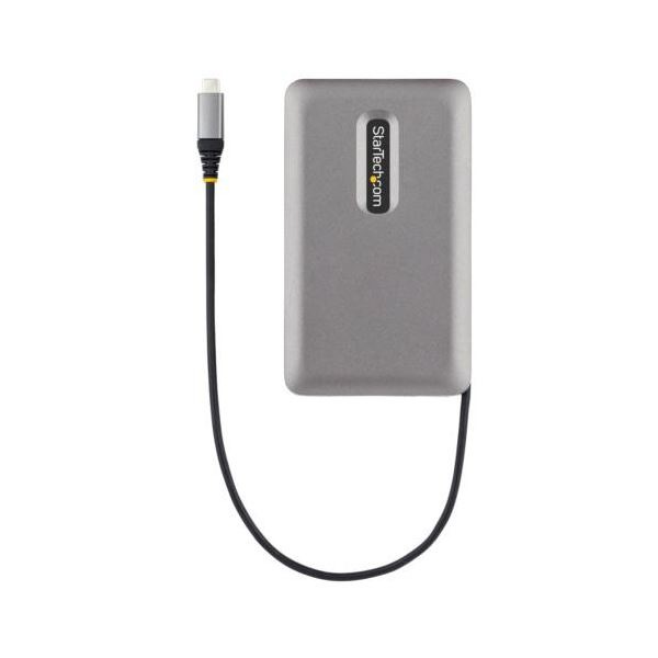 StarTech.com マルチポートアダプター スペースグレー DKM31C3HVCPD 1台 StarTech.com マルチポートアダプター スペースグレー DKM31C3HVCPD 1台