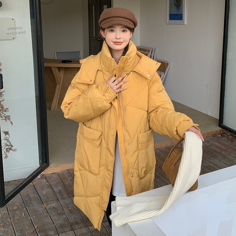 AWアウター新作 おしゃれ 気質 フード付き 中綿コート 厚手 着痩せ 防寒カジュア 大きいサイズ アウター ジャケット ロングコート ダウンジャケット