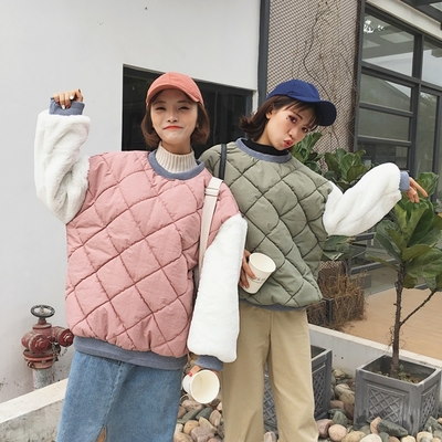 冬/女性服/韓国風/ルース/手厚い/ヘッジ/コットンコート/かわいい/+/ふわふわ/袖/暖かい/コットンコート/アウターウェア/学生 冬/女性服/韓国風/ルース/手厚い/ヘッジ/コットンコート/かわいい/+/ふわふわ/袖/暖かい/コットンコート/アウターウェア/学生
