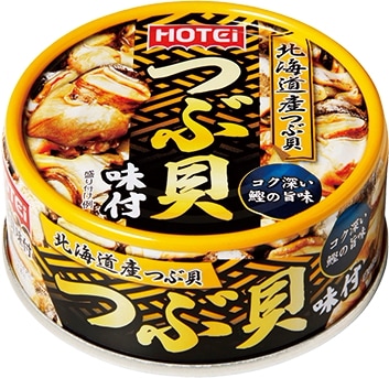Qoo10] ホテイ つぶ貝味付け つぼ焼き風味 缶詰 16缶