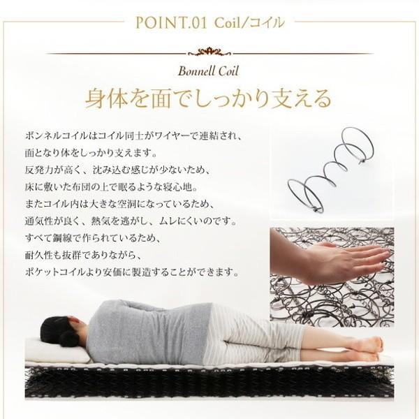 スタンダード ボンネルコイル マットレス セミシングル 単品 スプリング 硬め ベッド マット 両面仕様 ニット生地 圧縮ロール梱包 快眠 敷布団