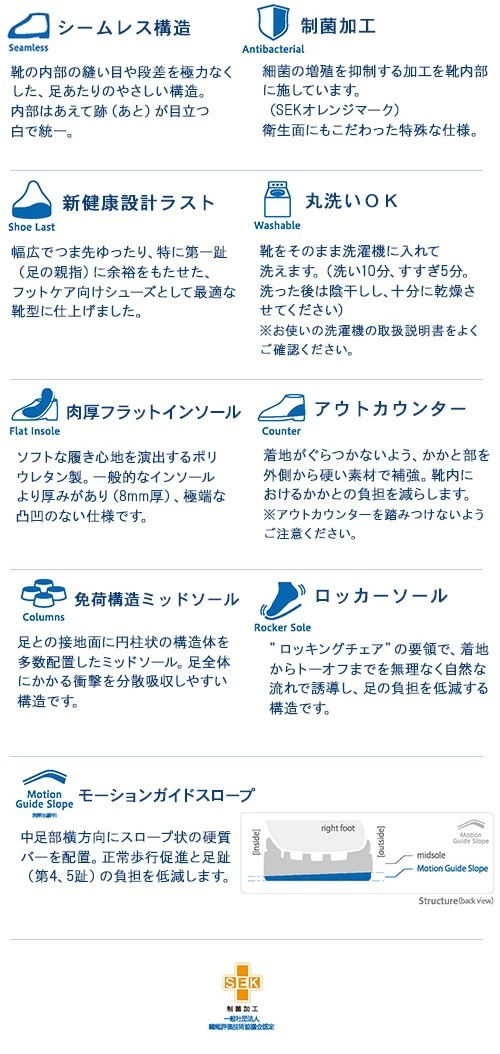 アサヒ フットケア スニーカー メンズ レディース 軽量 4E 幅広 マジックテープ 履きやすい 歩きやすい A-002 ウォーキング