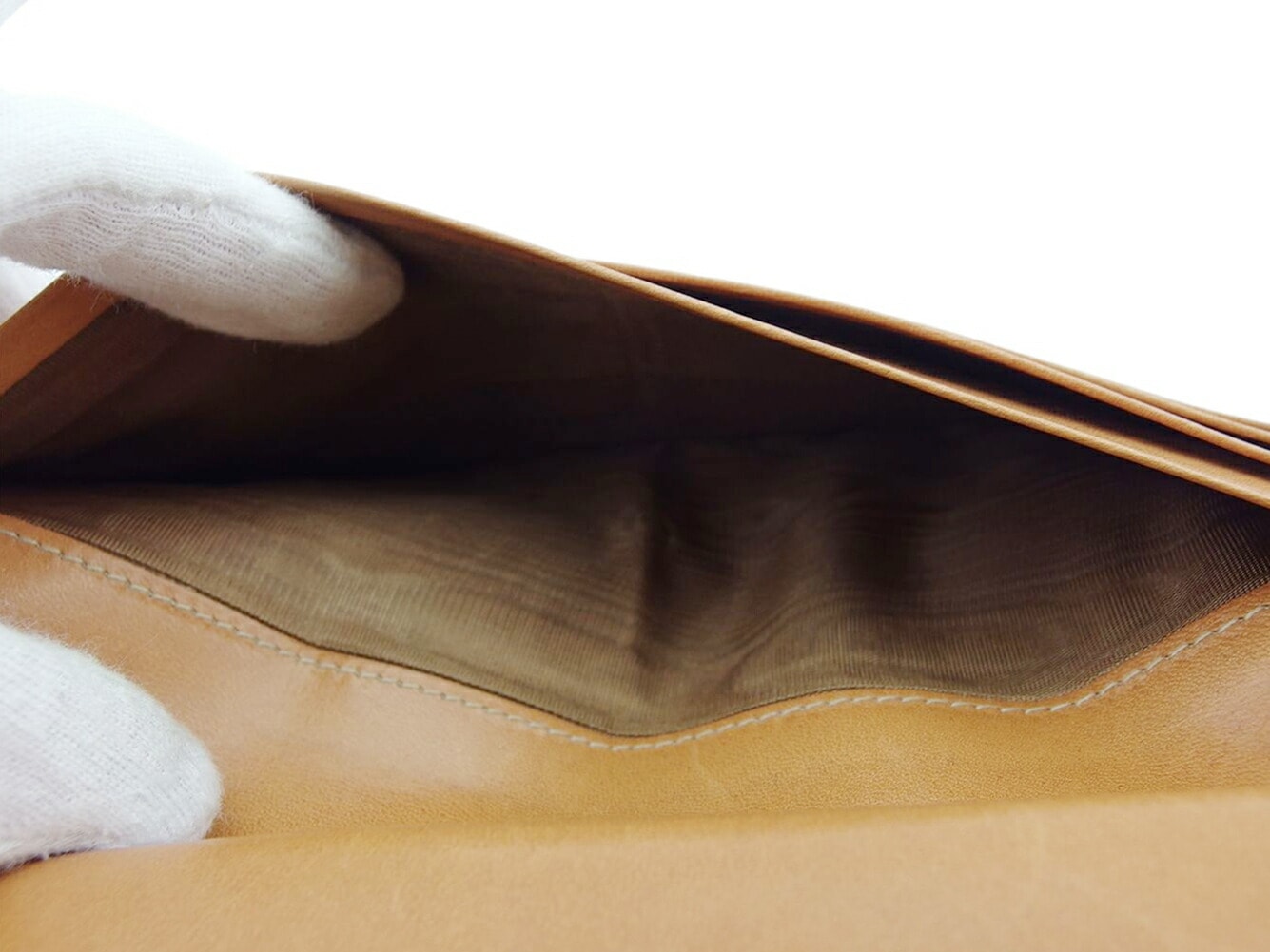 長財布 三つ折り ファスナー 財布 マカダム レディース メンズ ロゴプレート ブラウン ベージュ ゴールド 中古 長財布 三つ折り ファスナー 財布 マカダム レディース メンズ ロゴプレート ブラウン ベージュ ゴールド 中古