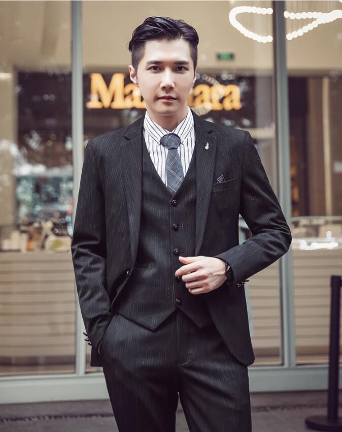 3ピーススーツ メンズスーツ 通勤 ビジネススーツ フォーマルスーツ 3点セット 無地 セットアップスーツ かっこいい 高品質 全3色7サイズ！スリーピーススーツメンズチェック柄3ピース大きい