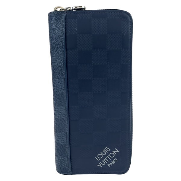 Qoo10] Louis Vuitton ダミエ ヴェルティカル ネイビー 紺 シ