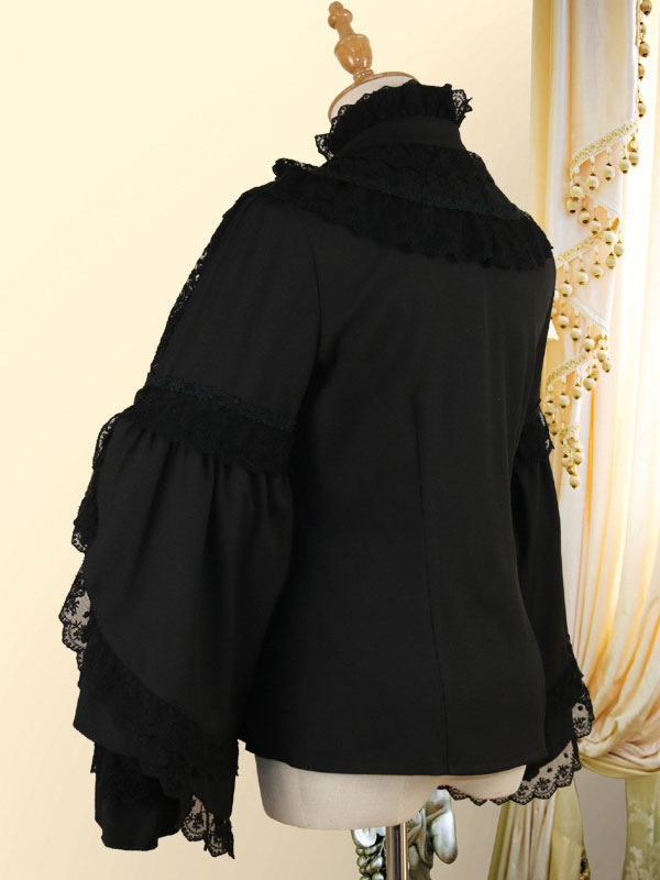 【2点購入で150OFF】【短納期】クラシックロリータシャツボウレースレイヤードラッフルシフォンホワイトロリータブラウス 【2点購入で150OFF】【短納期】クラシックロリータシャツボウレースレイヤードラッフルシフォンホワイトロリータブラウス