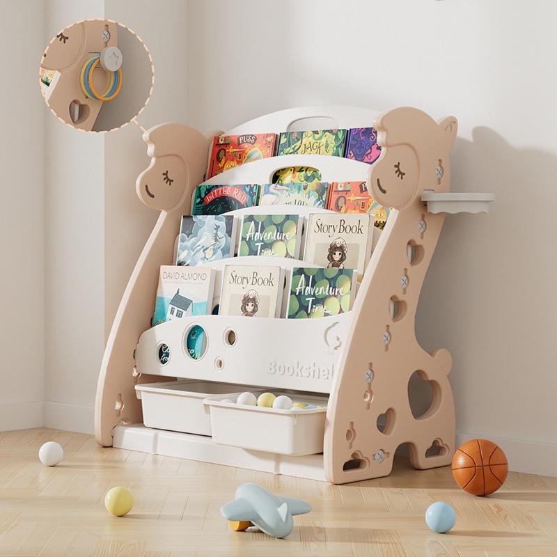 子供用 多機能本棚 収納ラック 幼稚園児 おもちゃ収納ラック かわいい 絵本収納ラック 整理ラック 赤ちゃんの実践能力を育む家庭用収納