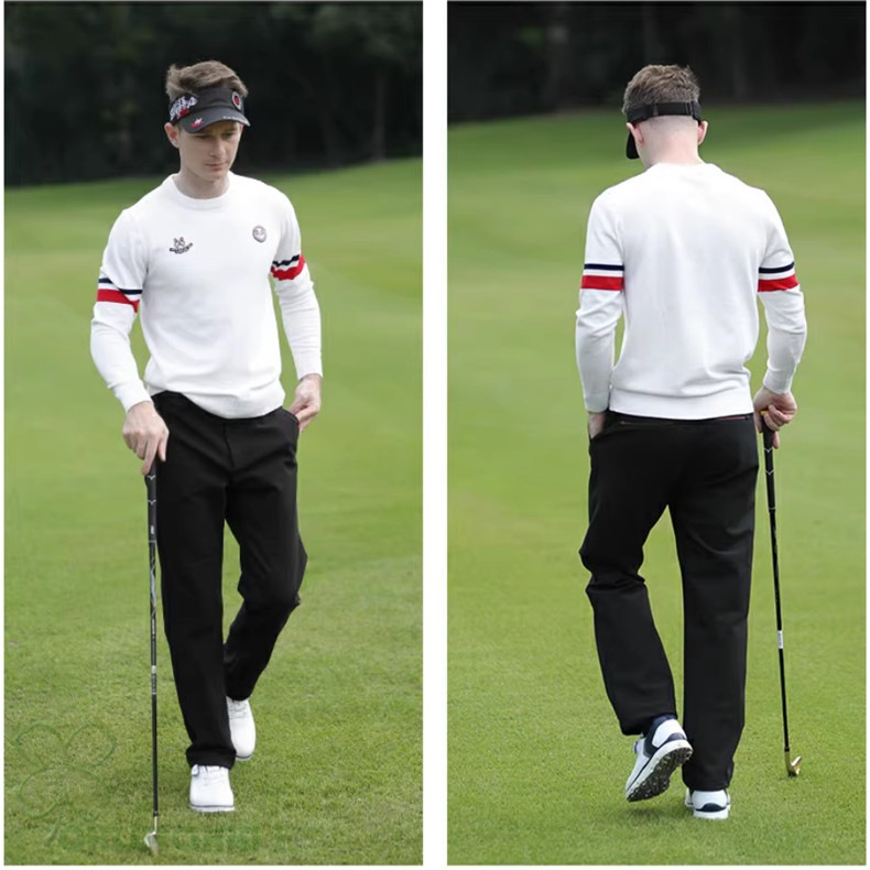 ゴルフ GOLF ウールセーター 秋 冬 メンズ コート ゴルフウェア ニットセーター 防寒 暖かい プレゼント ギフト2410glfster15