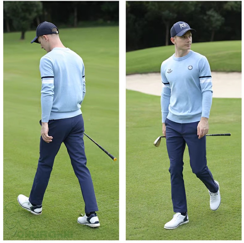 ゴルフ GOLF ウールセーター 秋 冬 メンズ コート ゴルフウェア ニットセーター 防寒 暖かい プレゼント ギフト2410glfster15