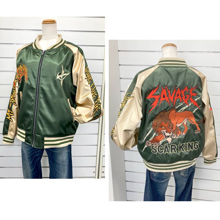 ディズニーヴィランズ スカジャン L フェアレスキング スカー 928068