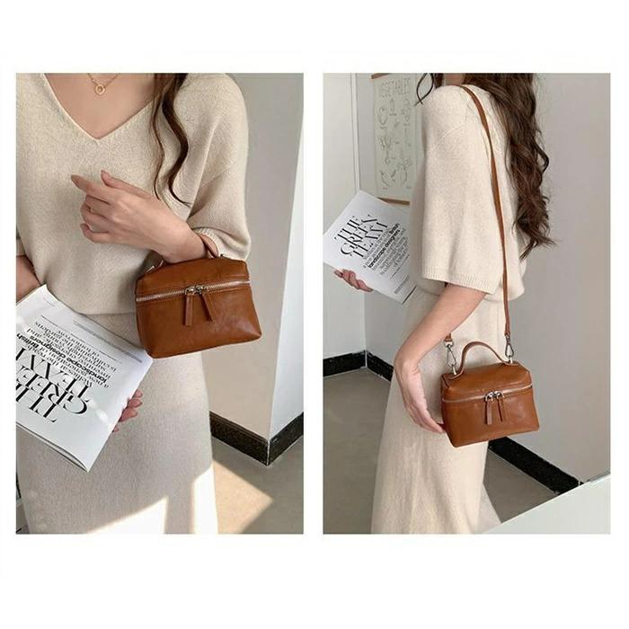 出荷が迅速である 独占販売 本革 ショルダーバッグ 小さめ レディース バニティバッグ 小さめ ミニショルダーバッグ レザー 斜め掛けバッグ ミニバッグ 軽い ファスナー付き 本革バッグ 肩 本日限り