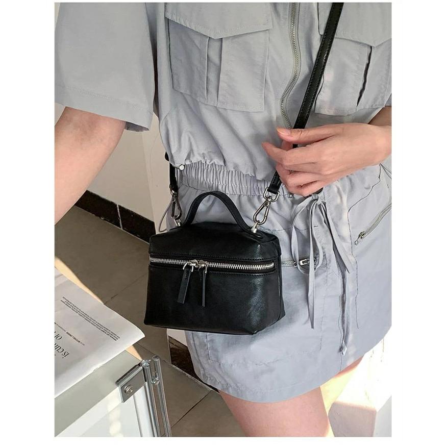 出荷が迅速である 独占販売 本革 ショルダーバッグ 小さめ レディース バニティバッグ 小さめ ミニショルダーバッグ レザー 斜め掛けバッグ ミニバッグ 軽い ファスナー付き 本革バッグ 肩 本日限り