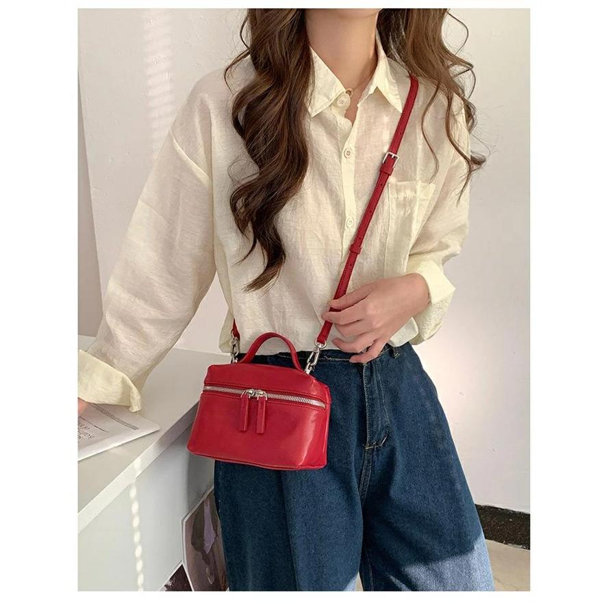 出荷が迅速である 独占販売 本革 ショルダーバッグ 小さめ レディース バニティバッグ 小さめ ミニショルダーバッグ レザー 斜め掛けバッグ ミニバッグ 軽い ファスナー付き 本革バッグ 肩 本日限り