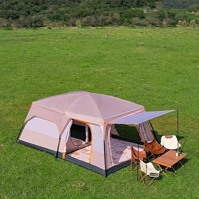 高評価レビュー アウトドアマルチパーソンキャンプテント厚手の防水2つの部屋1 テント・タープ
