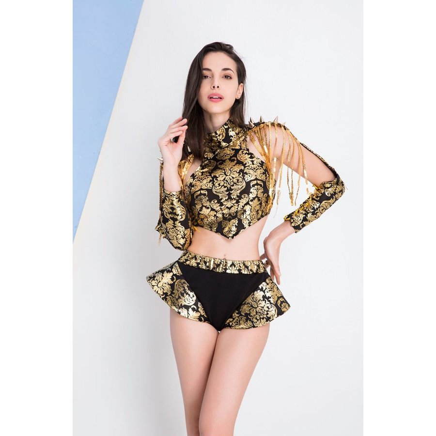 ダンス衣装ヒップホップダンスウェアチアガール高校制服上下セットダンスパンツhiphopレッスン着ステ ダンス 一番の贈り物 Vivalafocaccia Com