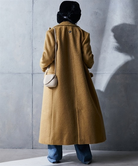 ダウンジャケット・コート シャギーチェスターコート GEVS. 大きいサイズ対応