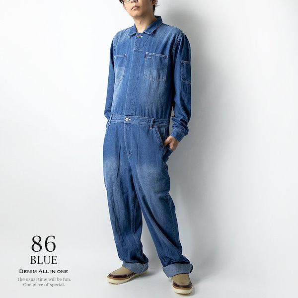 BLUE BLUE デニム オーバーオール ツナギ オールインワン サイズ1 楽天市場】ツナギ デニム メンズ おしゃれ 作業服 作業着 ワーク