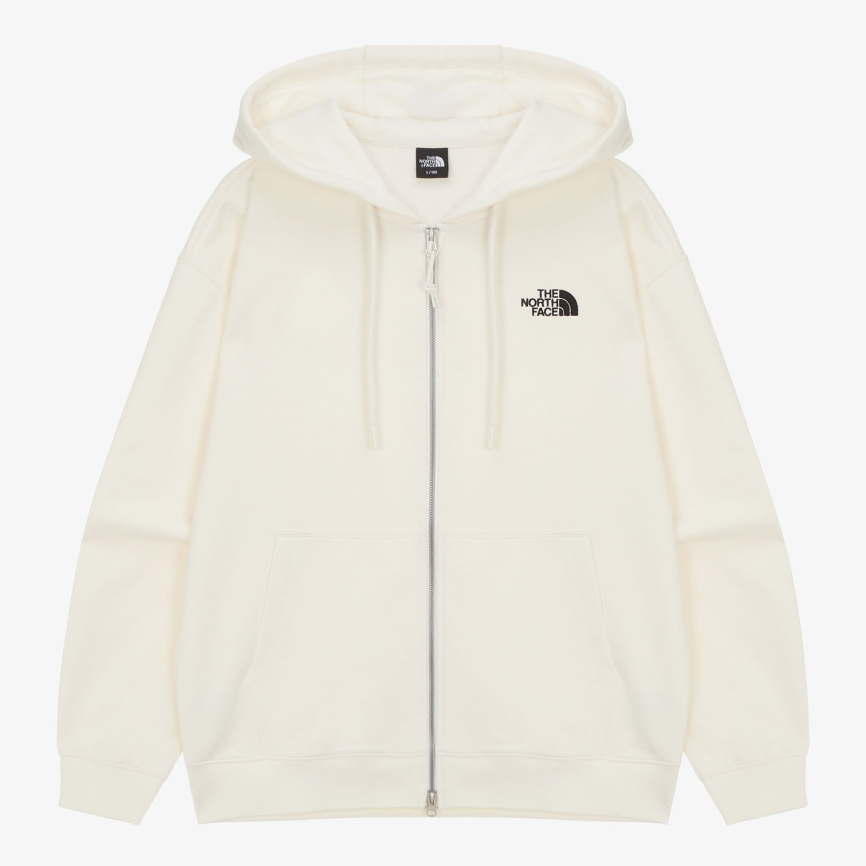 NJ5JR00 MS CORE HOOD ZIP UP フード パーカー ジップアップ ジャケット レディース メンズ フーディ ファスナー ジッパー スウェット トレーナー 韓国 ホワイトレーベル