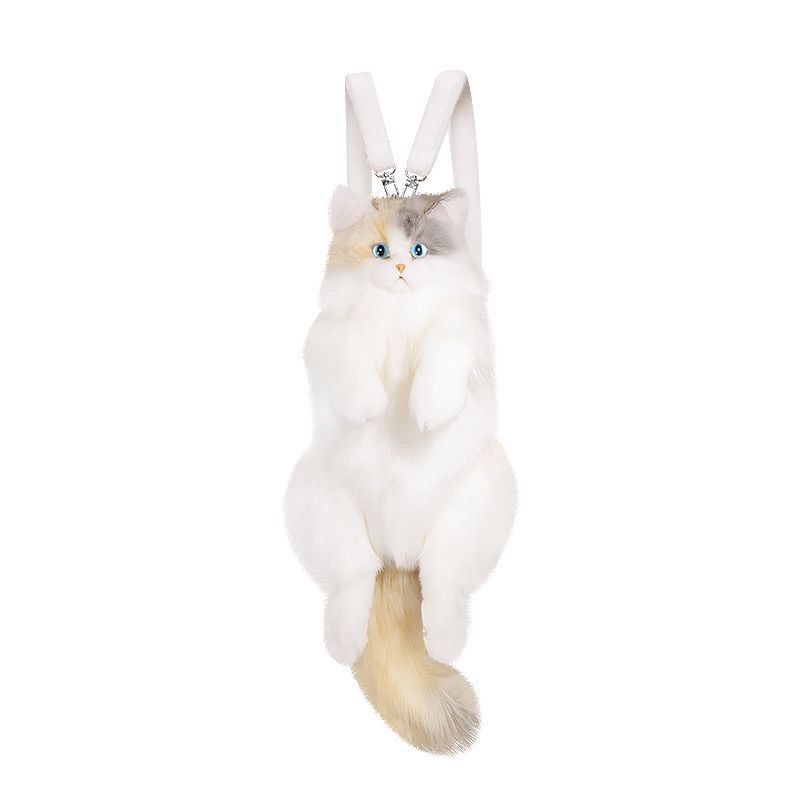 淡い三花猫のリュックサックのぬいぐるみのぬいぐるみが彼女の誕生日サプライズをプレゼントします 淡い三花猫のリュックサックのぬいぐるみのぬいぐるみが彼女の誕生日サプライズをプレゼントします
