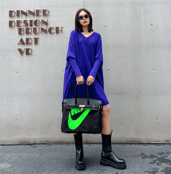 ニットワンピース Vネック チュニック ニットワンピ ロングワンピ ワンピース レディース 秋冬 膝丈 ゆったり 大きいサイズ 楽ちん シンプル 無地 ニット 長袖 ドルマンスリーブ フォーマル 大人